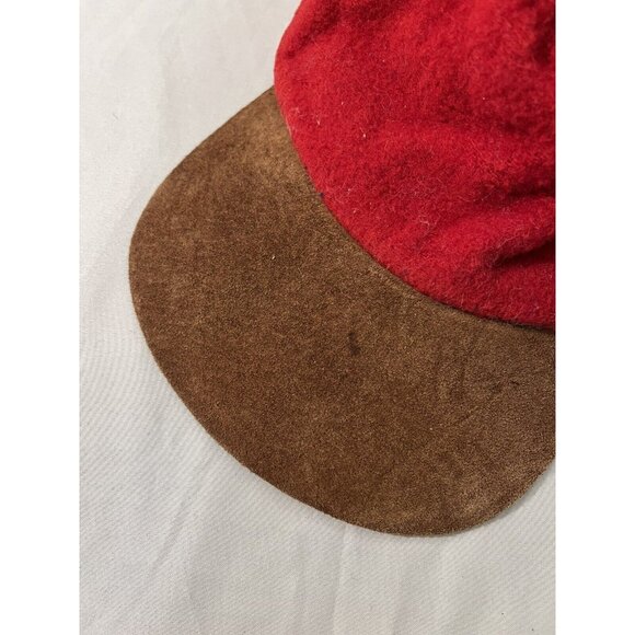 Vintage Gap Hat Baseball Cap Strap Back Wool Crown Red Suede Body Adult O/S - Picture 4 of 10